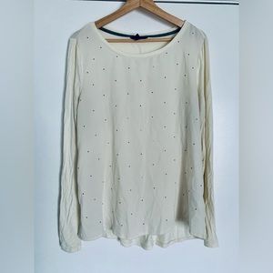Woman’s Tommy Hilfigir long sleevetop with tiny silver studs/embellishments